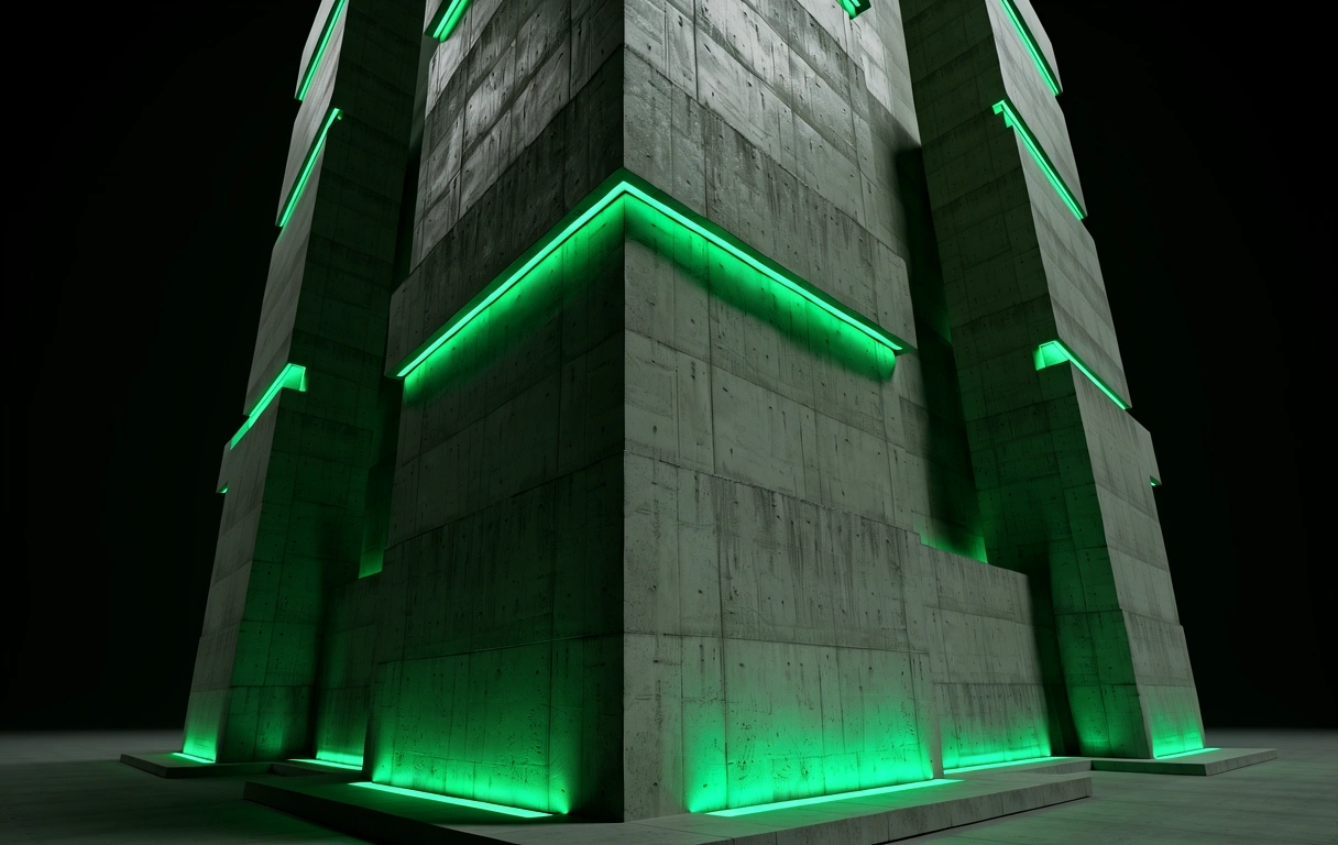 Structural architectural render representing studio vision