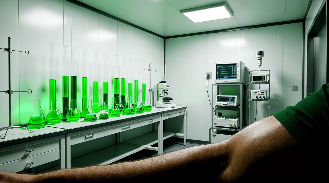 High-tech laboratory interior